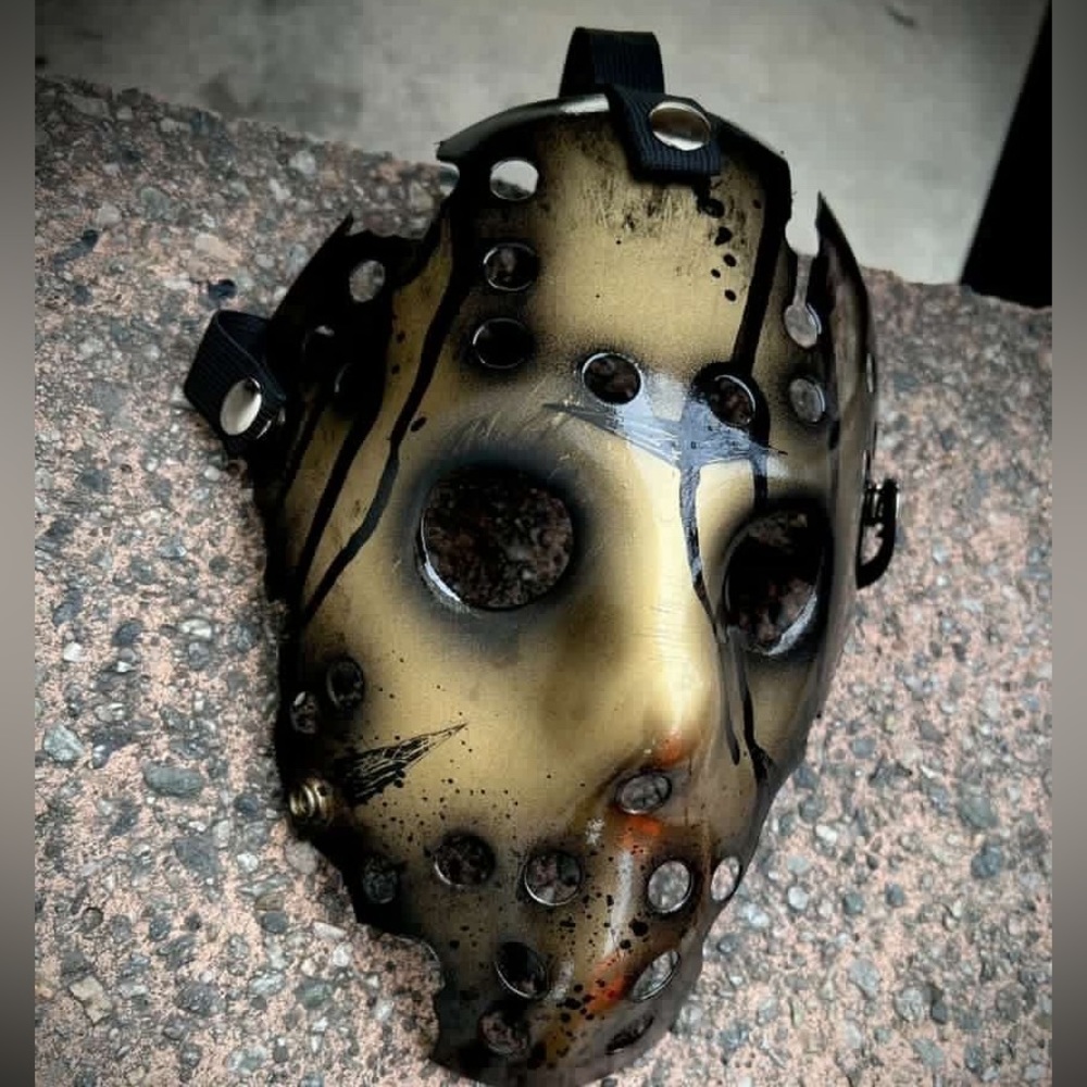 Golden Jason Voorhees Mask